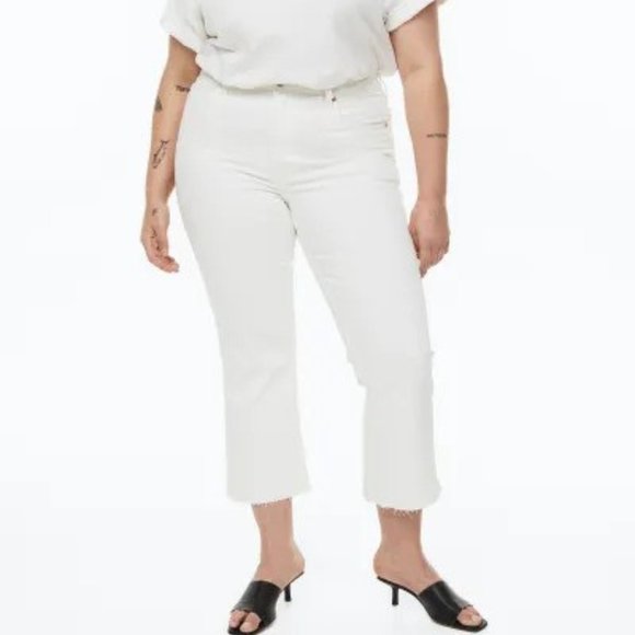 H&M Flared High Crop Jeans NWT - Picture 1 of 2